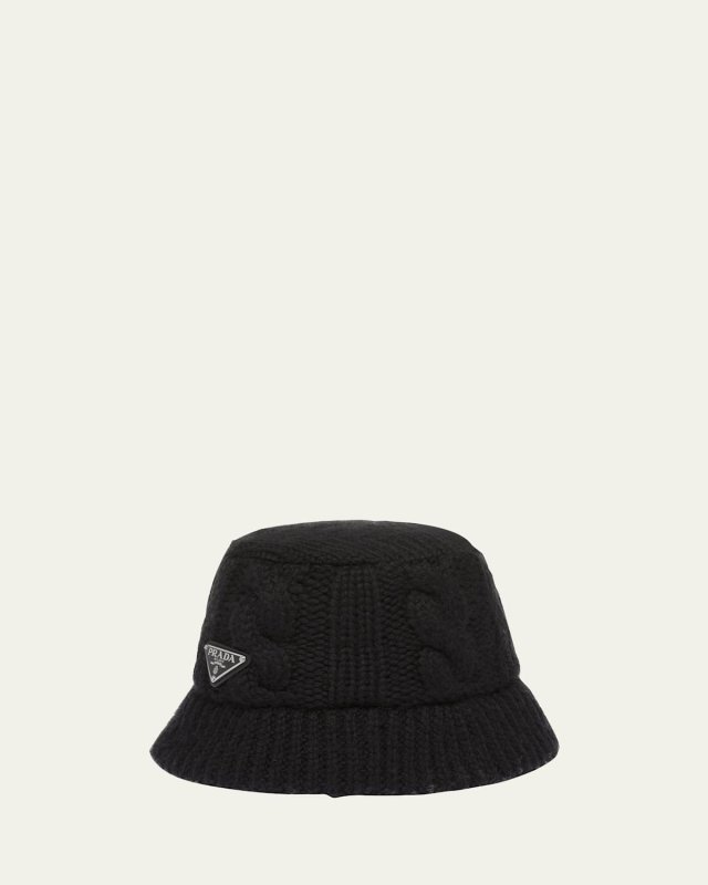 Knit Wool Bucket Hat